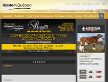 Tablet Screenshot of holsteinquebec.com